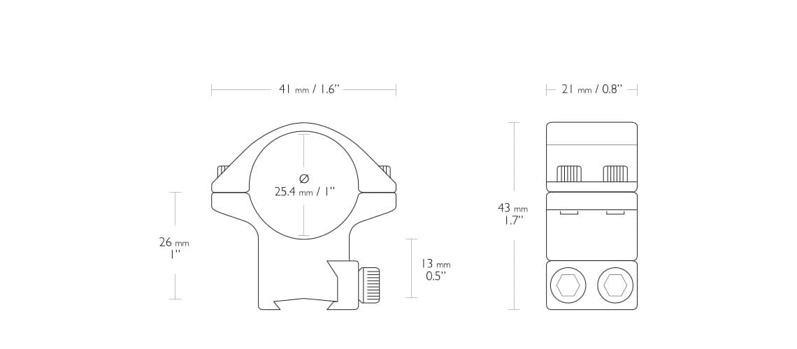 colliers de montage moyen Hawke
