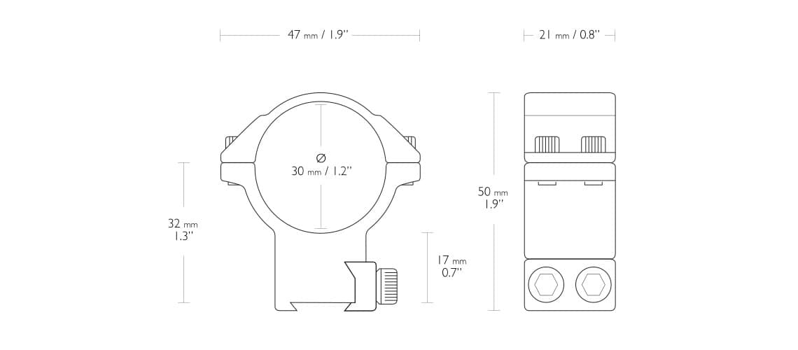 montage collier pour lunette de fusil