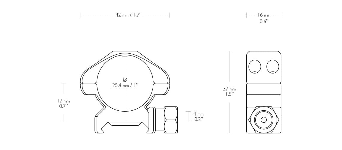 paire de collier de montage taille