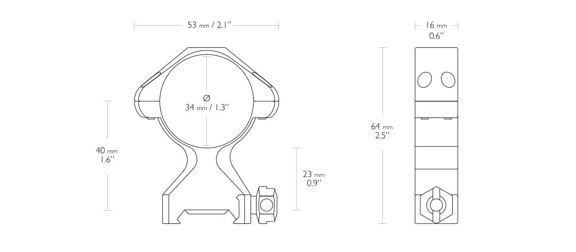mesures de collier de montage amovible