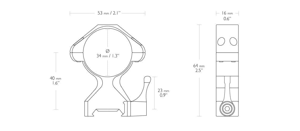 collier amovible 34mm