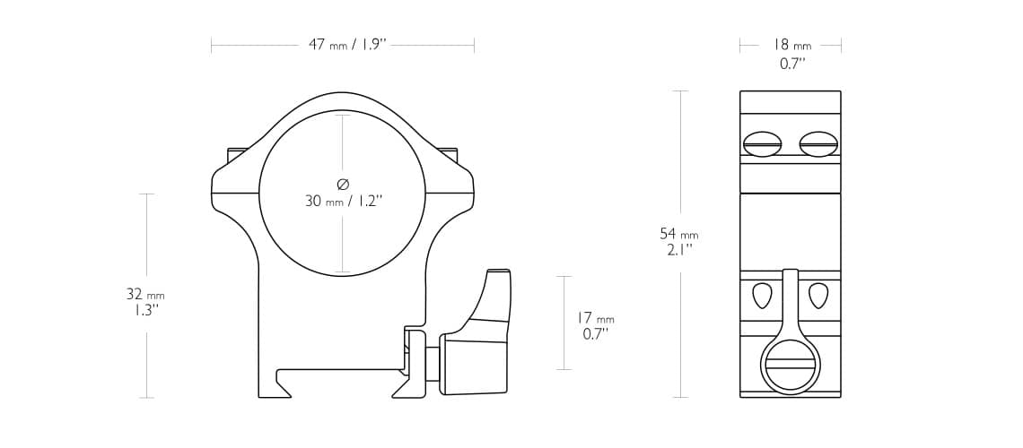 taille de collier de montage amovible
