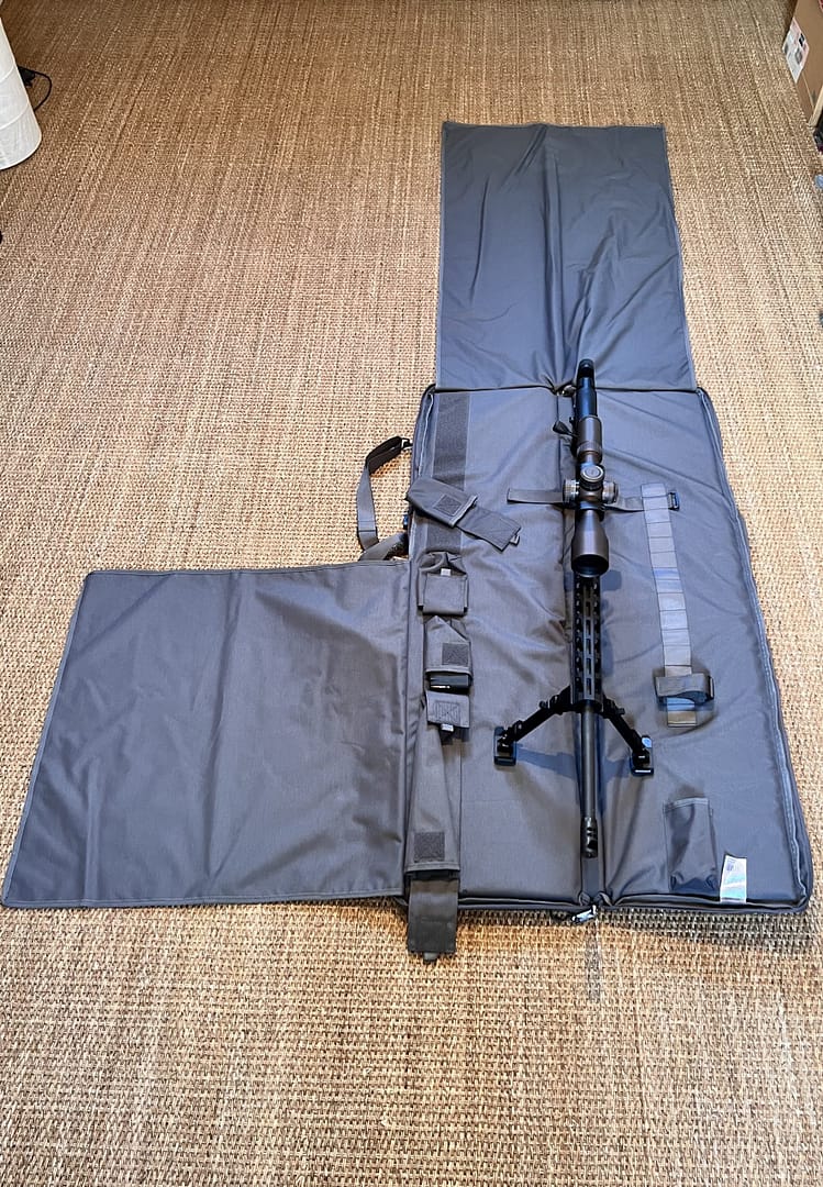 Bergara sac de rangement arme / tapis de tir 2 en 1