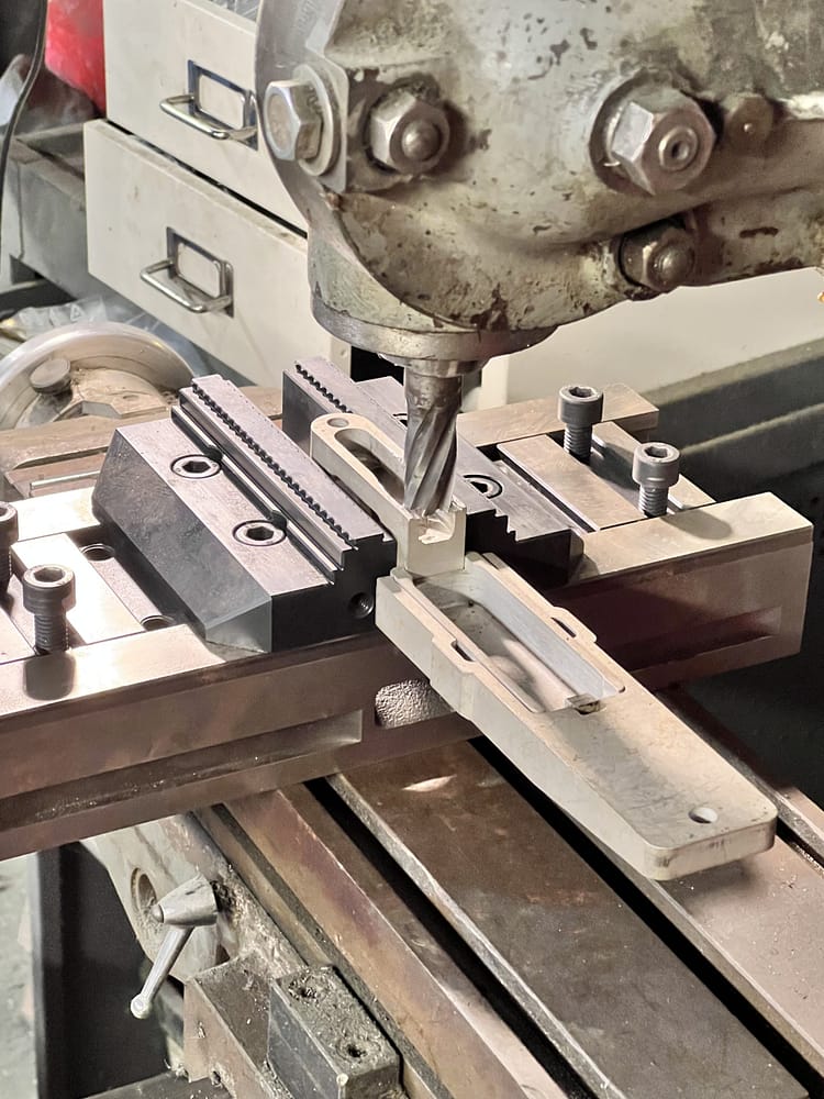 fraiseuse en fonctionnement