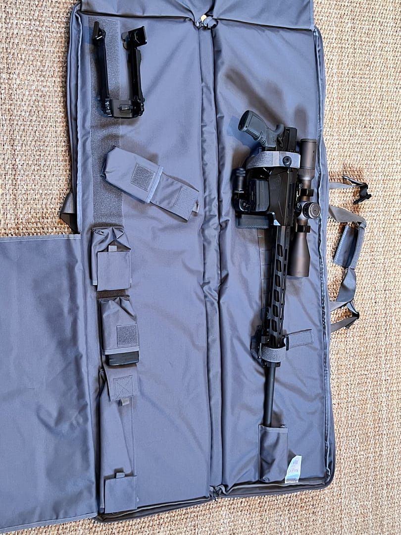 Bergara sac de rangement arme / tapis de tir 2 en 1