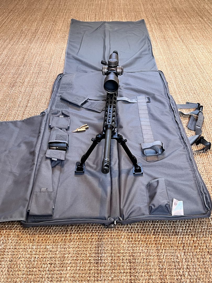 Bergara sac de rangement arme / tapis de tir 2 en 1